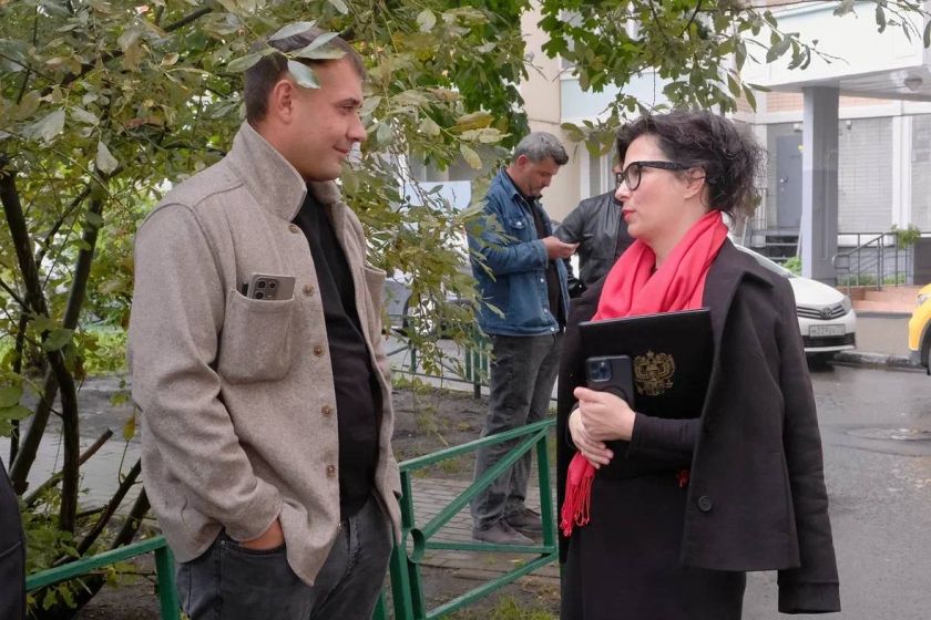 В Путилково продолжается восстановление дома на Сходненской, 33