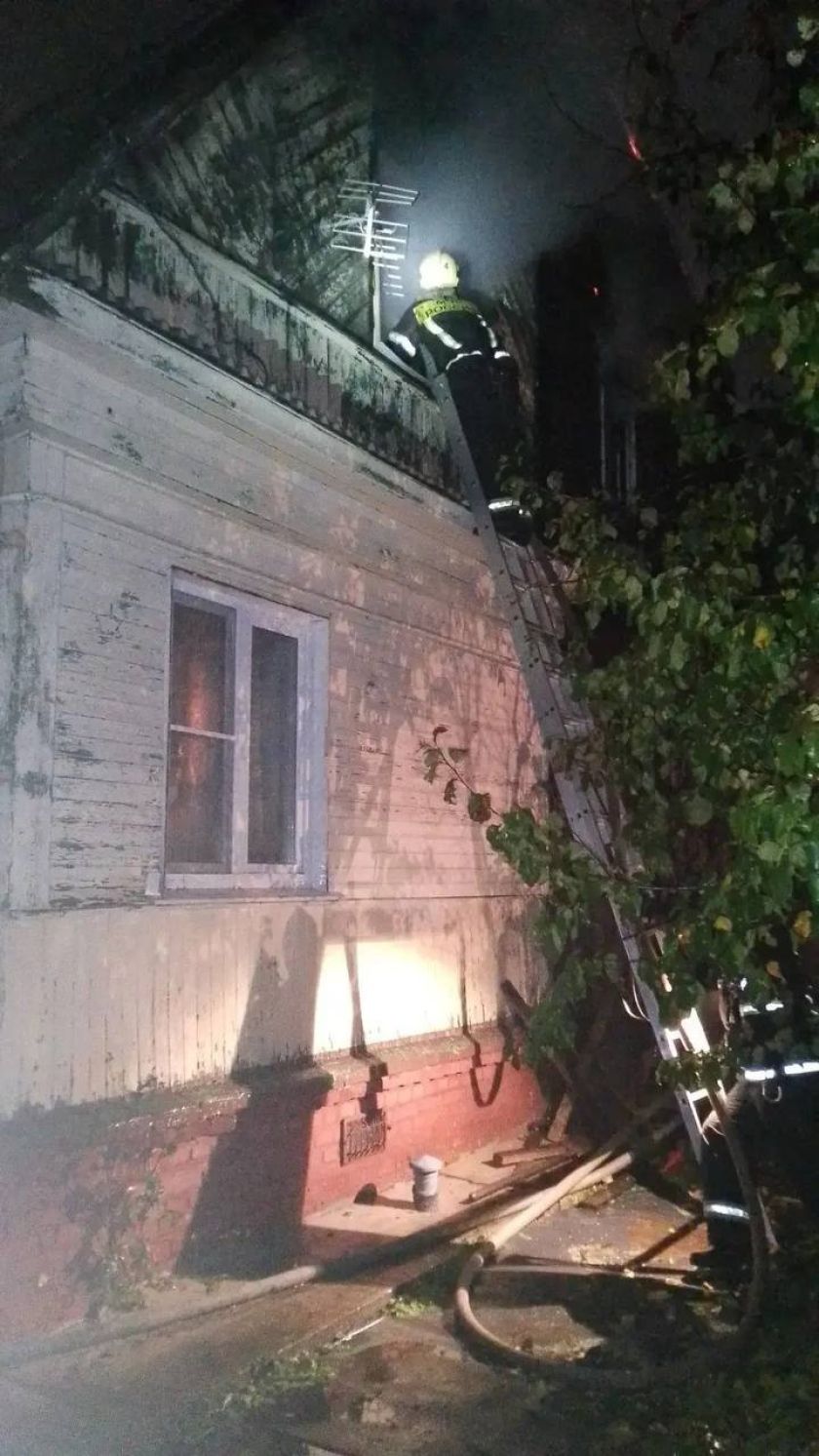 При пожаре в жилом доме в поселке Нахабино обошлось без пострадавших  