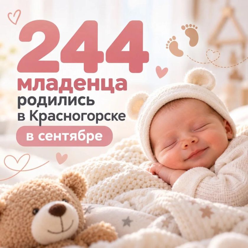 Красногорские специалисты в прошлом месяце помогли появиться на свет 110 мальчикам и 134 девочкам