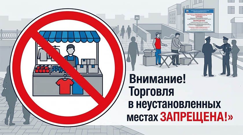 О запрете несанкционированной торговли в неустановленных местах