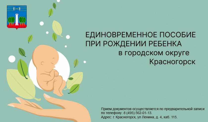 Единовременное пособие при рождении ребёнка в городском округе Красногорск