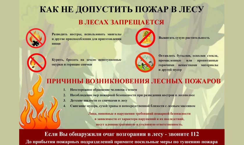 Внимание! В Московской области прогнозируется высокий класс пожарной опасности