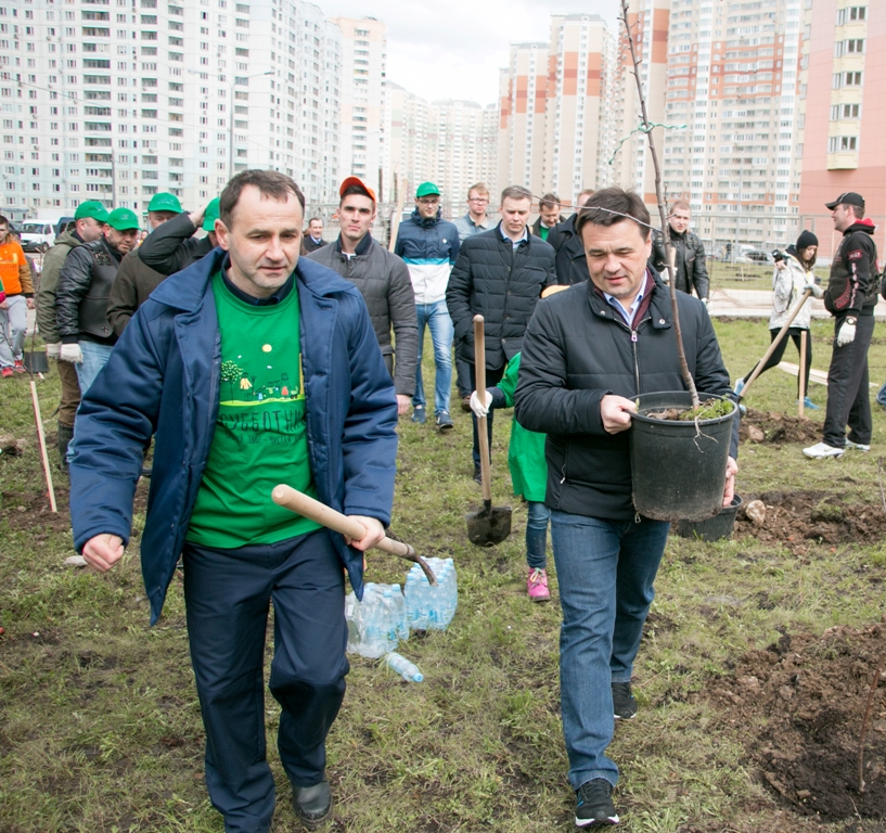 Красногорск стал главной площадкой областного субботника