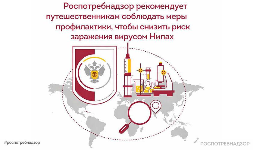 Роспотребнадзор рекомендует путешественникам соблюдать меры профилактики, чтобы снизить риск заражения вирусом Нипах