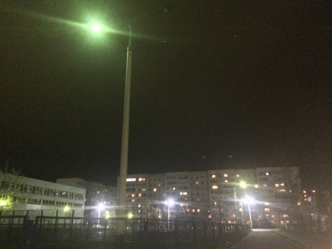 В Дубне восстановлено освещение футбольного поля школы и улицы