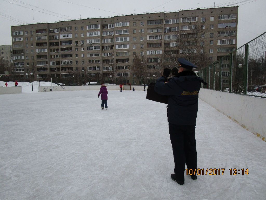 Госадмтехнадзор проверил хоккейные площадки в Балашихе