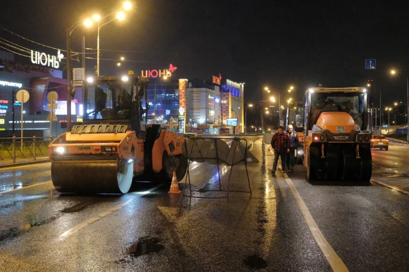 Свыше 380 тысяч квадратных метров дорог отремонтировано в Красногорске