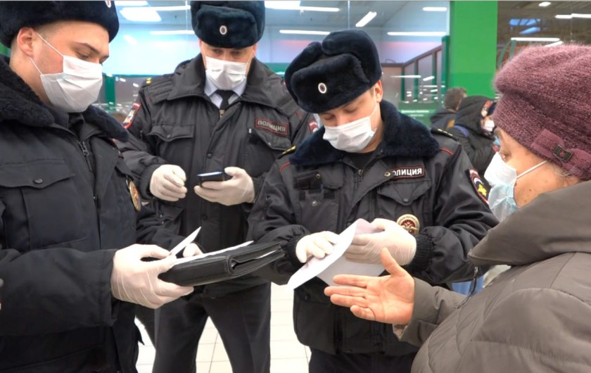 В Красногорске полицейские проверили соблюдение режима карантина и самоизоляции