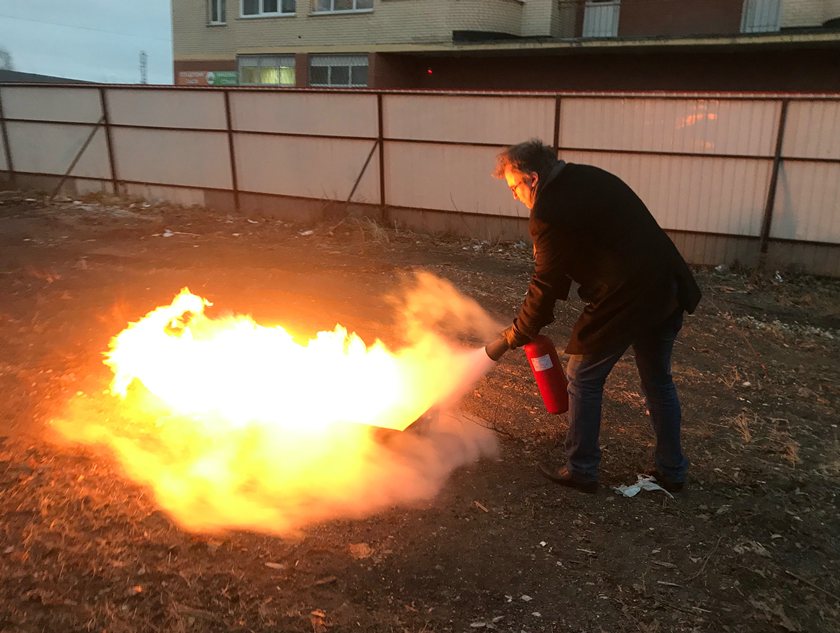 Обучения пожарно-техническому минимуму провели сотрудники Красногорского отделения ВДПО