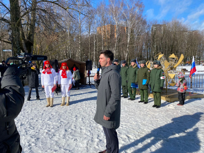Депутат Сергей Маликов поздравил красногорцев с Днем защитника Отечества