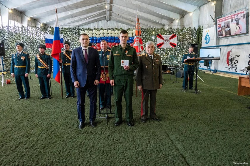 В Красногорске наградили военнослужащих, вернувшихся из Нагорного Карабаха
