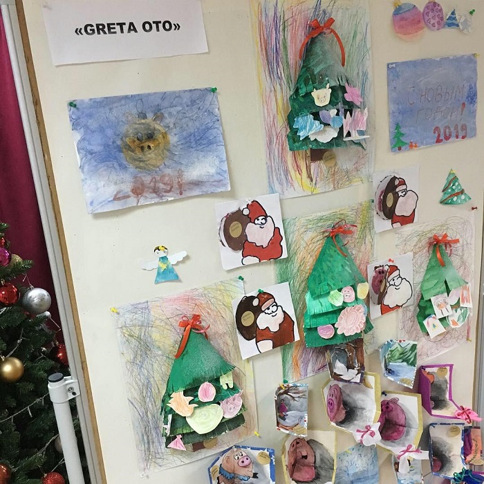 Новогодняя выставка художественной студии "Greta Oto" в СК "Поздняково"
