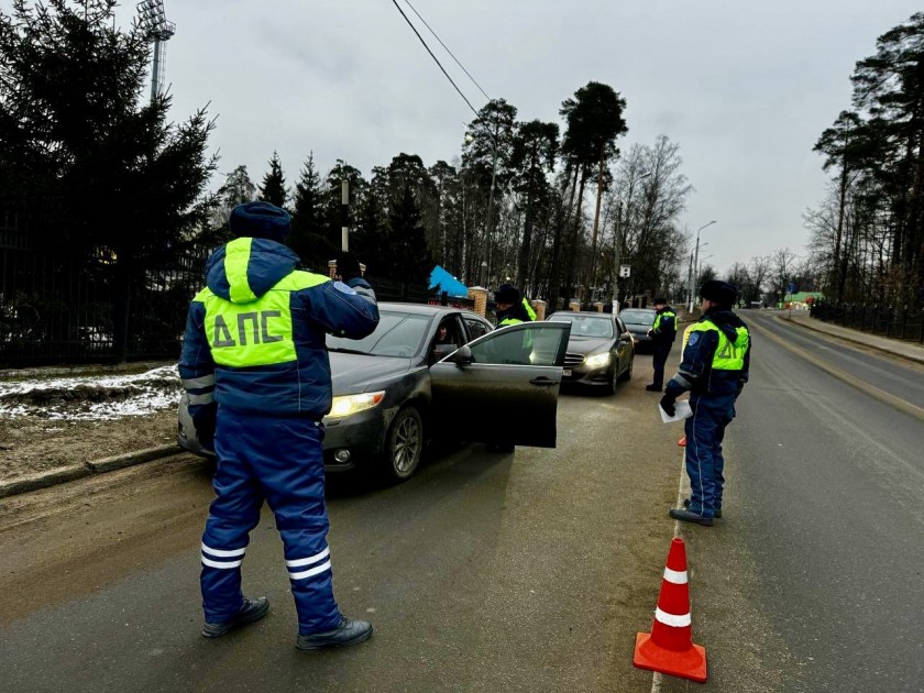 В Красногорске прошла массовая проверка водителей на трезвость