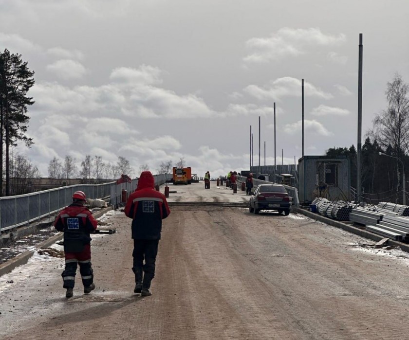 Продолжается строительство путепровода в Аникеевке: