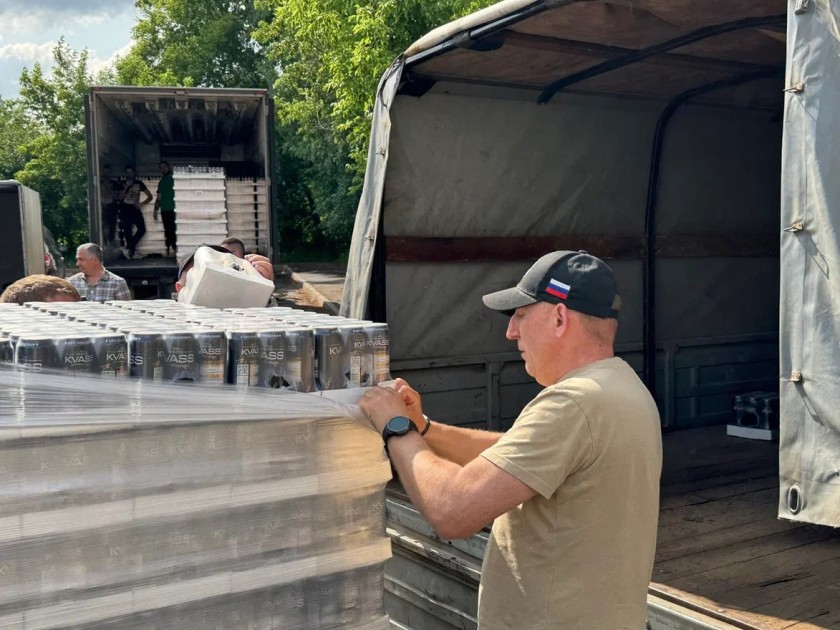 25 тысяч банок кваса отправили из Красногорска в зону СВО