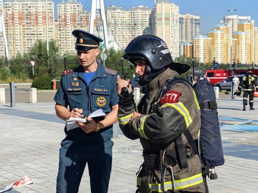 В Красногорске прошли масштабные пожарно-тактические учения
