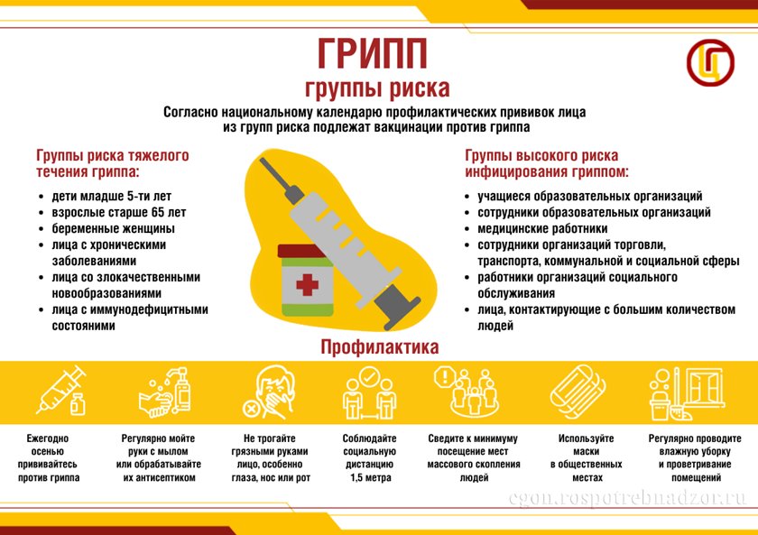 Мероприятия по профилактике гриппа
