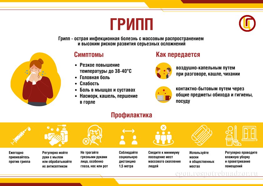 Мероприятия по профилактике гриппа