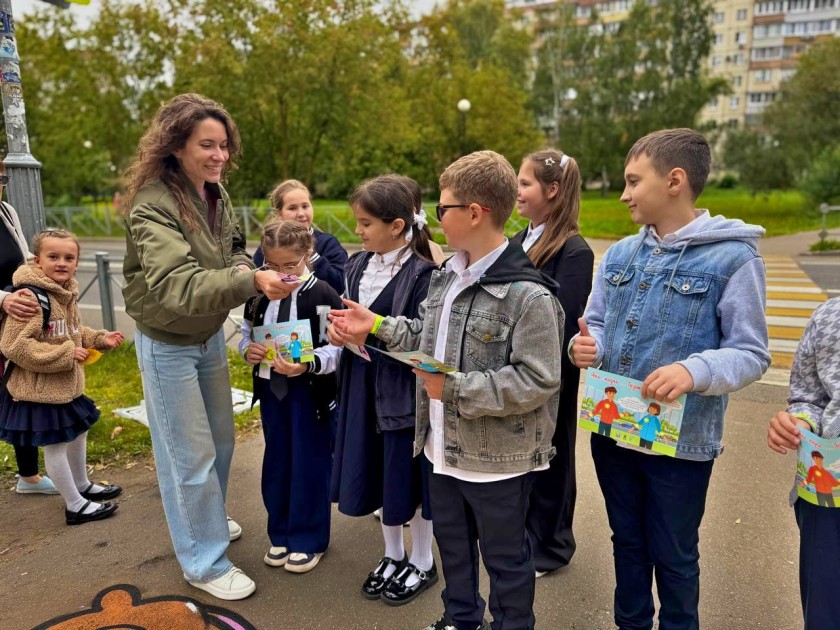 В Красногорске прошло профилактическая акция «Трафарет безопасности»