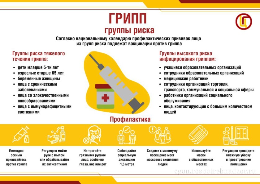 В осенне-зимний период напоминаем вам о мерах профилактики гриппа и ОРВИ