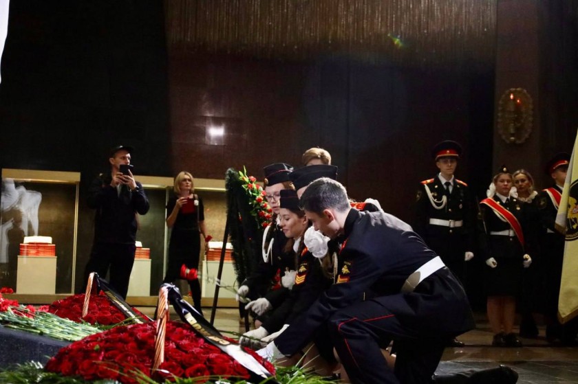 Посвящение кадетов Нахабинского Лицея №1 в Музее Победы