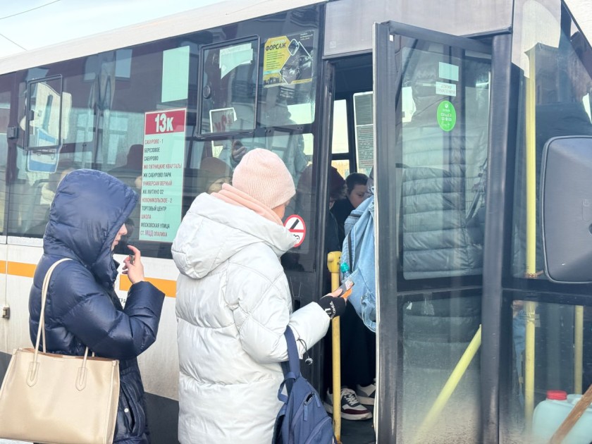 В Сабурово провели мониторинг работы автобуса № 13К