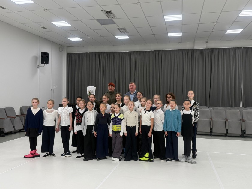 Встреча с Героем России Александром Белоглазовым состоялась в детской хореографической школе «Вдохновение»