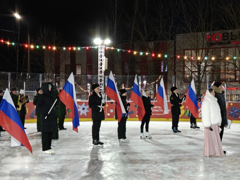 В Нахабино состоялся красочный и незабываемый Новогодний кадетский бал на льду