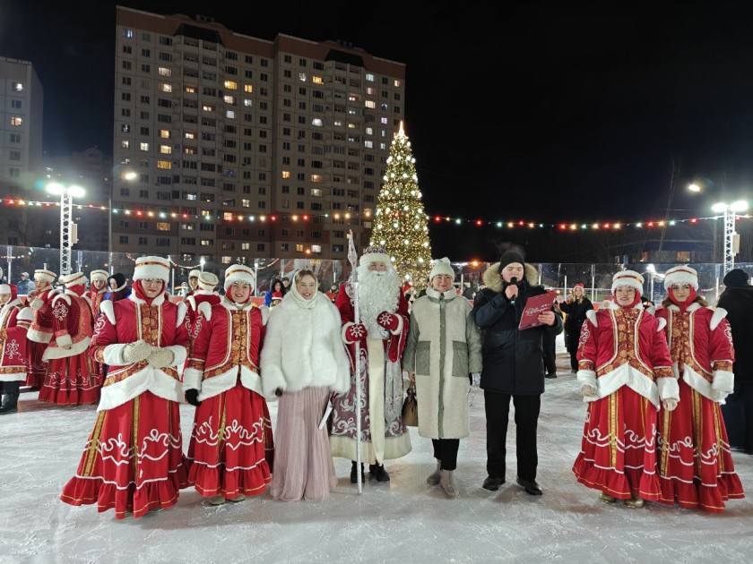 В Нахабино состоялся красочный и незабываемый Новогодний кадетский бал на льду
