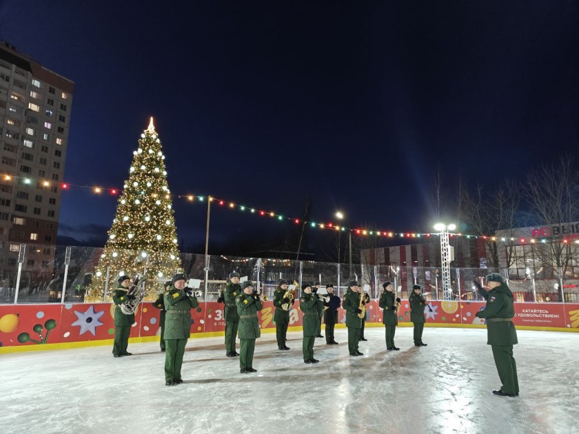 В Нахабино состоялся красочный и незабываемый Новогодний кадетский бал на льду