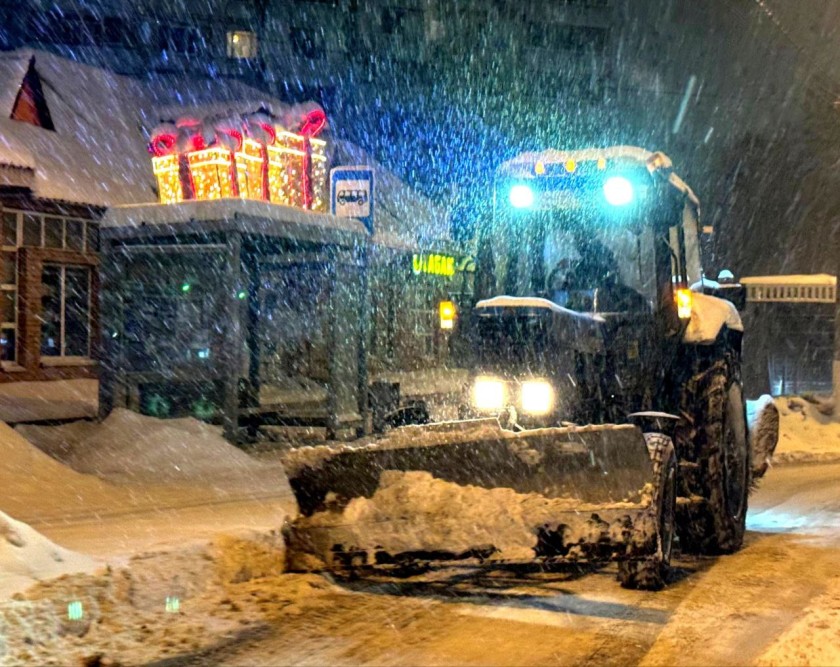 Красногорск борется с последствиями снегопада: с прошлой ночи все службы перешли на круглосуточный график работы