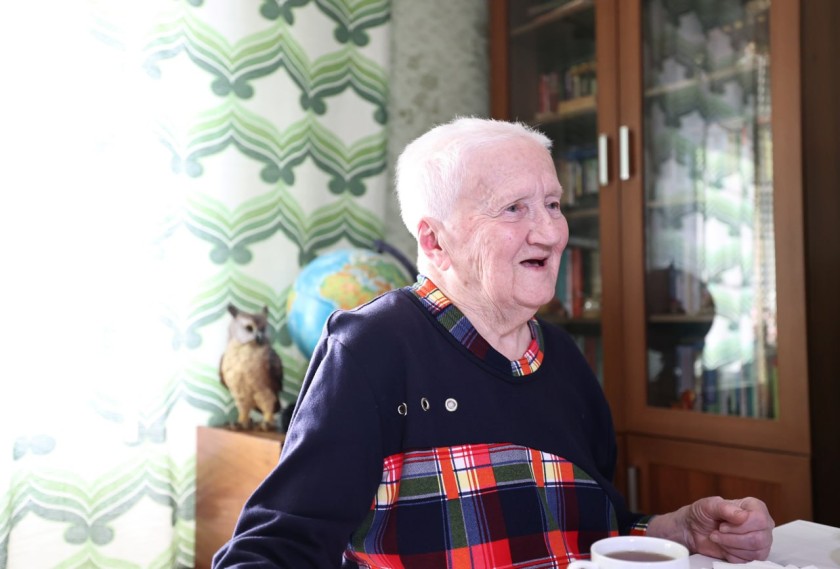 Дмитрий Волков поздравил с 93-летием жительницу блокадного Ленинграда Людмилу Владимировну Ганзееву