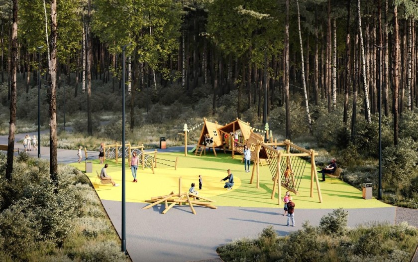 Лыжная трасса и площадка для падел-тенниса появятся в лесопарке в Красногорске