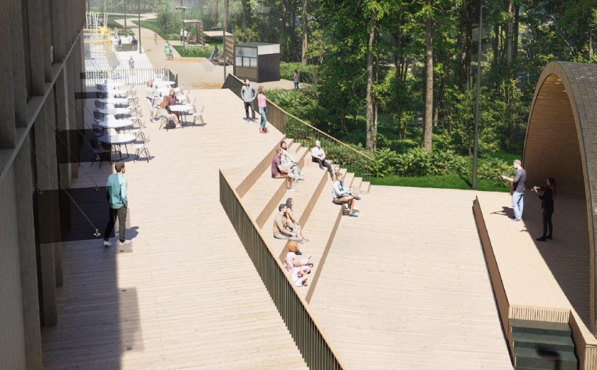 Лыжная трасса и площадка для падел-тенниса появятся в лесопарке в Красногорске