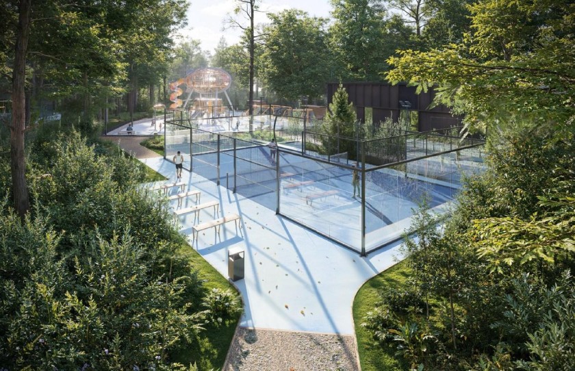 Лыжная трасса и площадка для падел-тенниса появятся в лесопарке в Красногорске