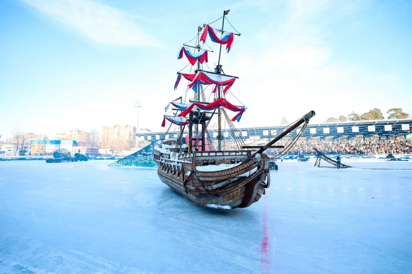 Дмитрий Волков открыл финал Личного Чемпионата России по ледовому спидвею в Красногорске