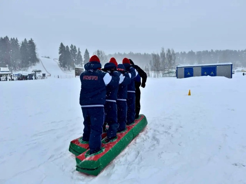 Сотрудники Госавтоинспекции УМВД России по г.о. Красногорск приняли участие в зимней Спартакиаде