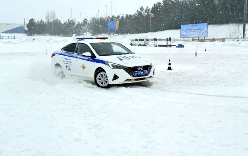 Сотрудники Госавтоинспекции УМВД России по г.о. Красногорск приняли участие в зимней Спартакиаде