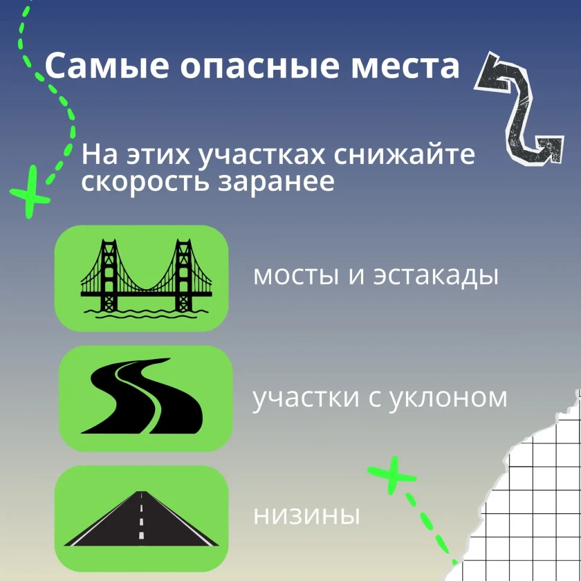 Будьте внимательны в межсезонье — это та пора, когда дорога может преподнести сюрпризы