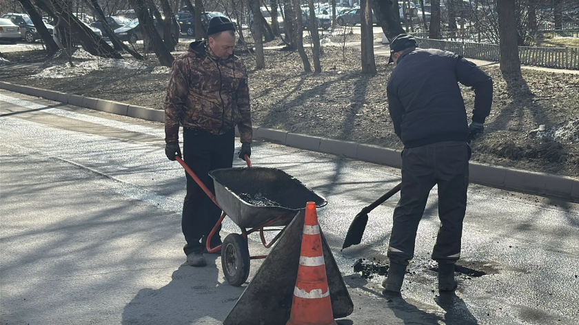 В Красногорске продолжается сезон ямочного ремонта
