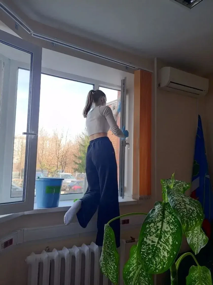 Во врачебной амбулатории «Архангельское», как и во всех подразделениях Красногорской клинической больницы, прошёл субботник