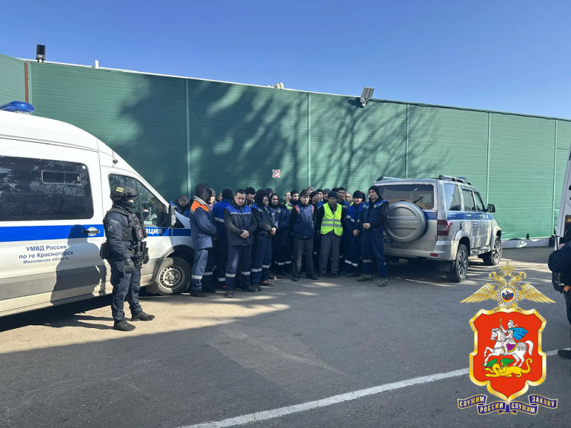Подмосковные полицейские выявили нарушения миграционного законодательства в Красногорске