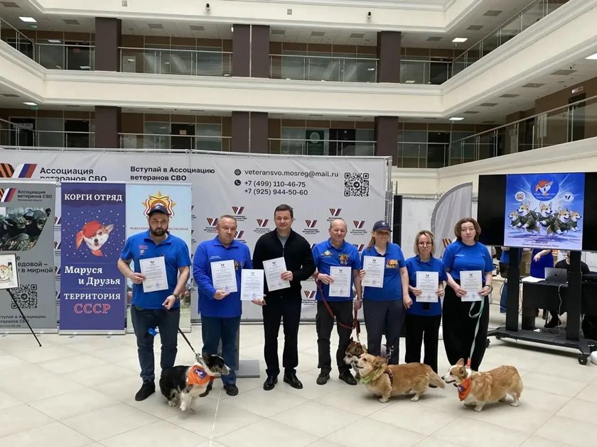 Рыжий десант на защите добра: уникальный в России корги-отряд отметил свой день рождения на площадке Ассоциации ветеранов СВО Московской области!