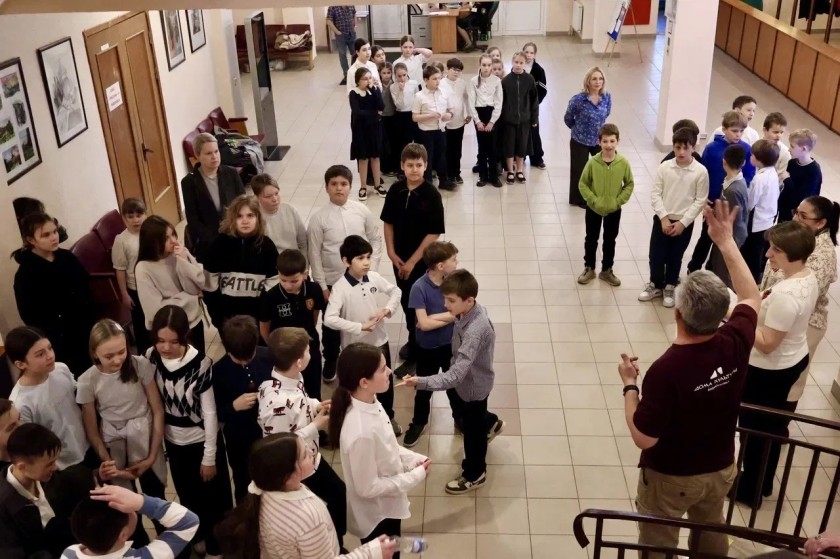 В Красногорске прошла интерактивная историческая программа «Георгиевская ленточка»