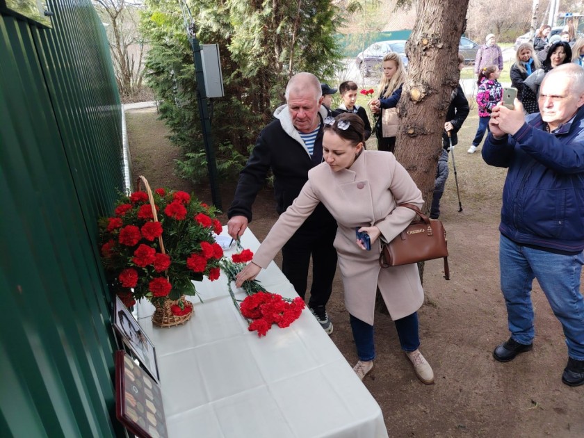 В Красногорске установили мемориальную доску в честь ветерана Великой Отечественной войны Николая Михайловича Короткова