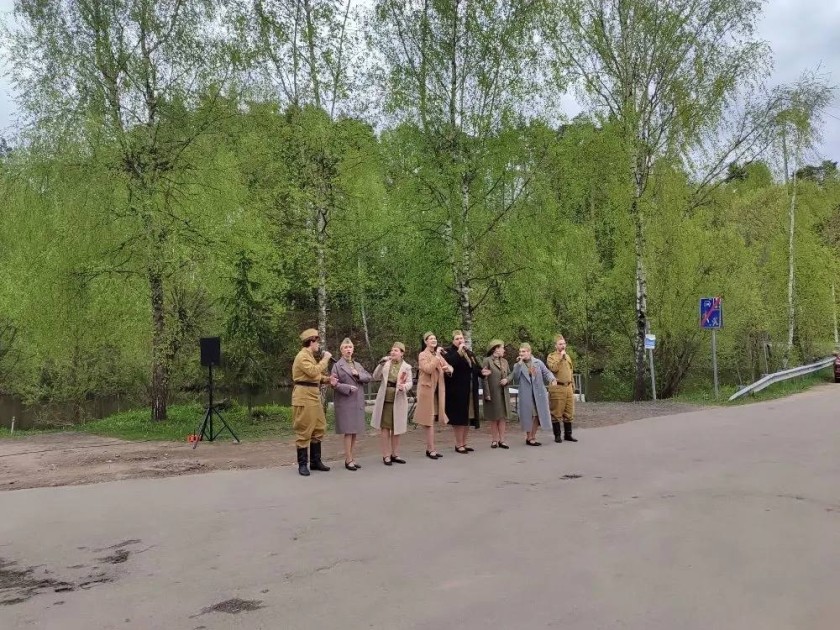 В деревне Воронки состоялось торжественное мероприятие у памятника землякам, погибшим в годы Великой Отечественной войны