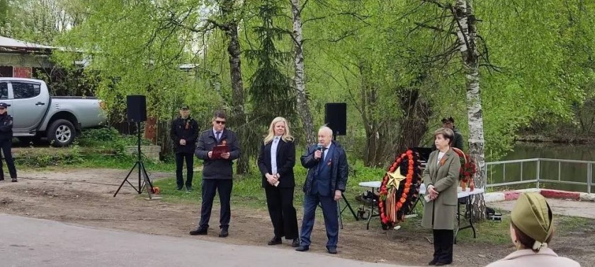 В деревне Воронки состоялось торжественное мероприятие у памятника землякам, погибшим в годы Великой Отечественной войны