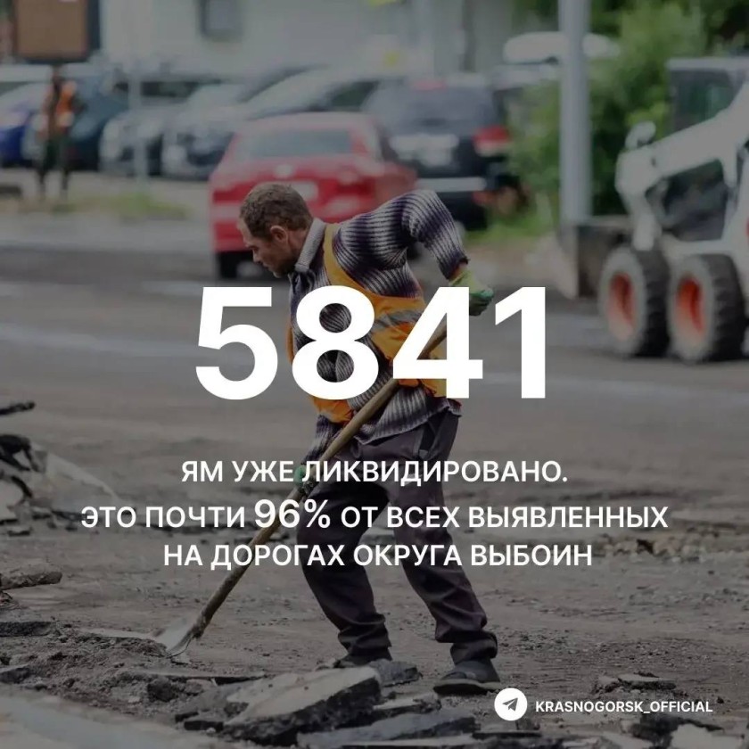 В Красногорске продолжают ремонтировать дороги  