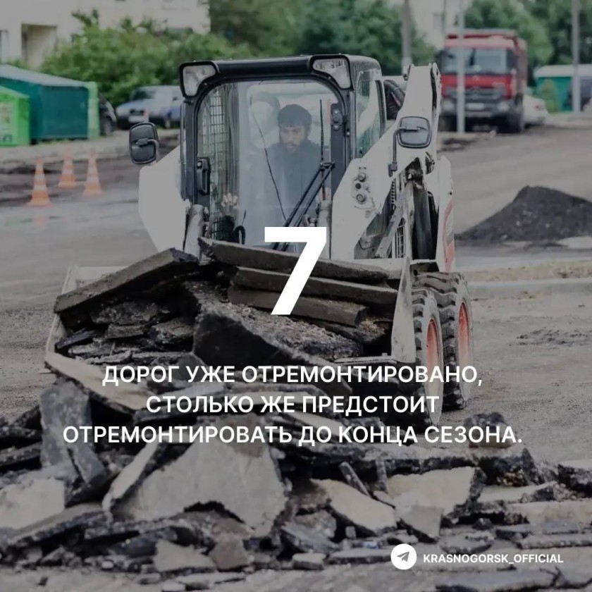В Красногорске продолжают ремонтировать дороги  