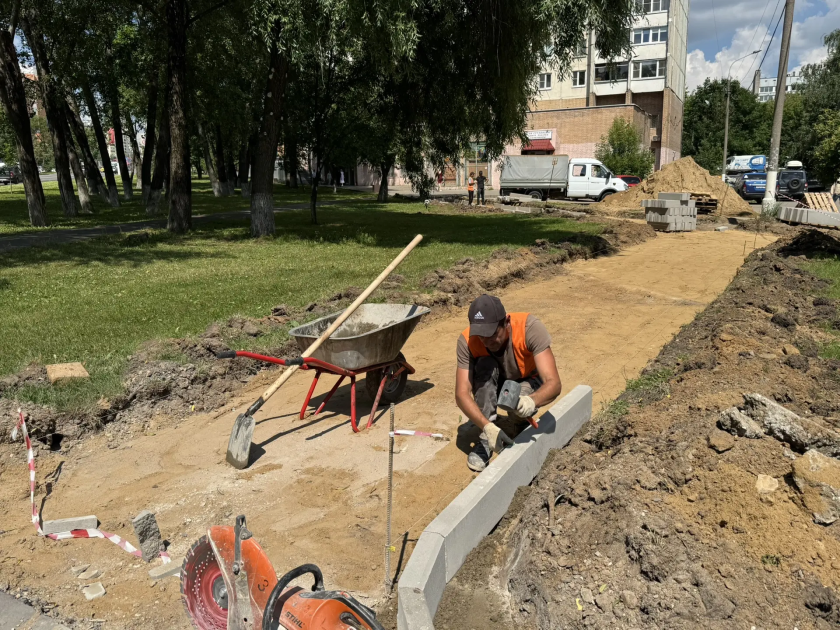 Благоустройство продолжается: новые дорожки и тротуары в Красногорске